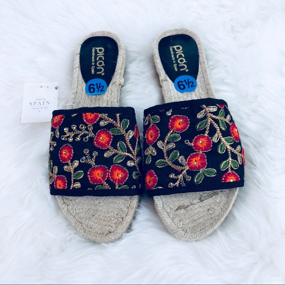 NWT Picon Handmade Espadrilles Sandals Sz 6.5